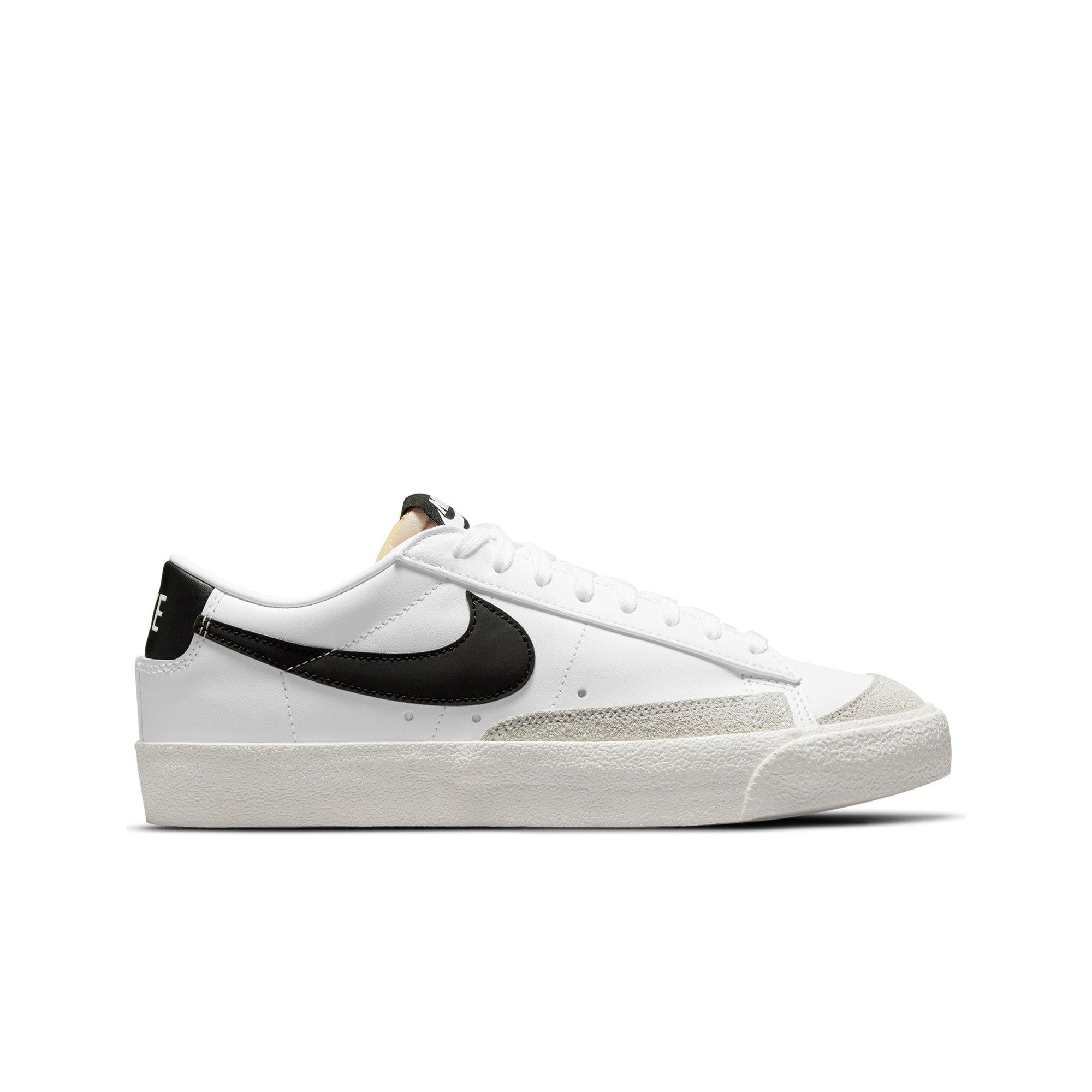 nike blazer low white black sail